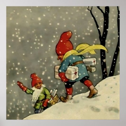 ジェニー・ナイストロムによる「雪の嵐を通じて」 ポスター (正面)