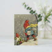 ジェニー・ナイストロムによる「雪の嵐を通じて」 ポストカード (スタンド正面)