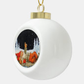 ジェニー・ナイストロムによる「Under the Stars」格言 セラミックボールオーナメント (右)