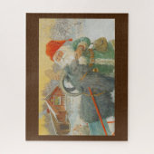 ジェニー·ナイストロム「そりの山羊」 -クリスマス ジグソーパズル (縦)