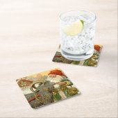 ジェニー·ナイストロム『そりの山羊』 スクエアペーパーコースター (インサイチュ)