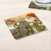 ジェニー·ナイストロム『そりの山羊』 スクエアペーパーコースター (アングル)