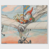 ジェニー·ナイストロム『クリスマス飛行機』 ラッピングペーパー (フラット)