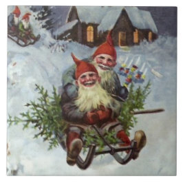 ジェニー・ナイストロム『松の枝を集める』 タイル