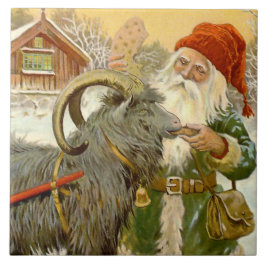 「ジェニー・ニストロム作 The Sled Goat」 タイル