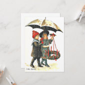 ジェニー・ニストロームによるヴィンテージクリスマス ポストカード (正面/裏面インサイチュ)