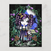 「ジェニー」ラグドールのバレンタインデーのエンジェルポストカード シーズンポストカード (正面)