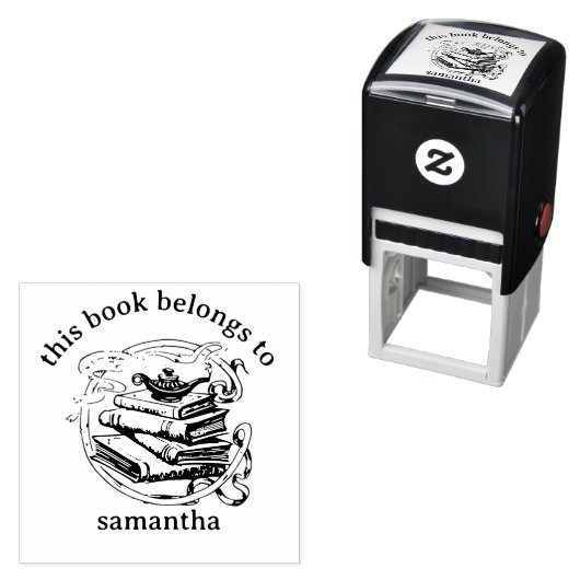 ジェニー・ランプ付き本この本は属する セルフインキングスタンプ (インサイチュ)