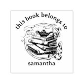 ジェニー・ランプ付き本この本は属する セルフインキングスタンプ (デザイン)