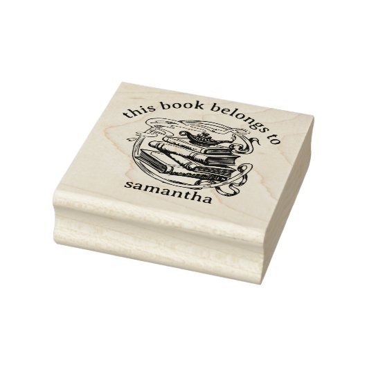 ジェニー・ランプ付き本この本は属する ラバースタンプ (スタンプ)