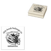 ジェニー・ランプ付き本この本は属する ラバースタンプ (押印)