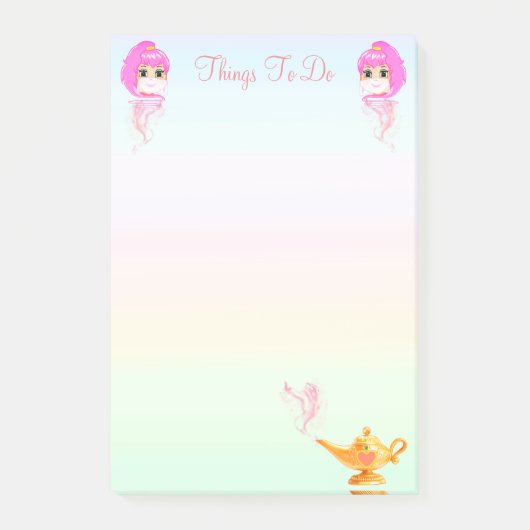 ジェニー&魔法ランプのパステルカラーやるべきこと ポストイット (正面)