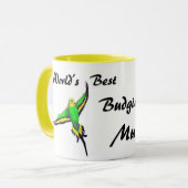 ジェニーKホーム | World's 最高の Budgie Mum Mug Cup マグカップ (正面左)
