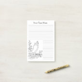 ジェニーLuan著personalizable手の線画祈ります ポストイット (デスク上)