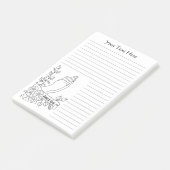 ジェニーLuan著personalizable手の線画祈ります ポストイット (アングル)