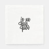 「ジェネサイコイ」フランスの引用文 スタンダードランチョンナプキン (正面)