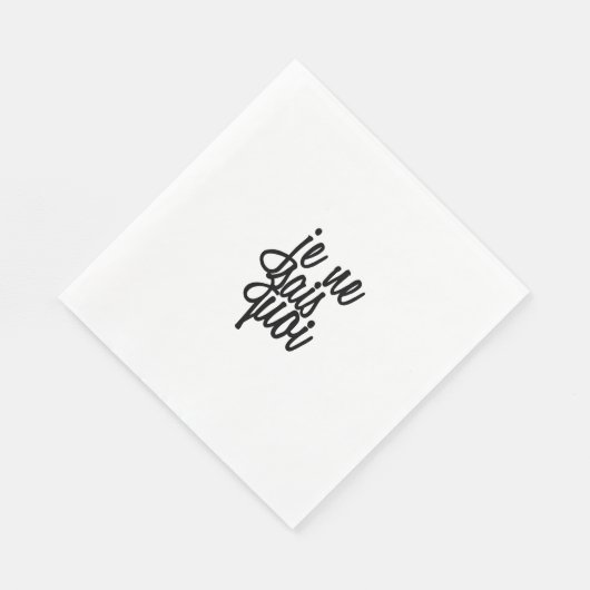 「ジェネサイコイ」フランスの引用文 スタンダードランチョンナプキン (角)