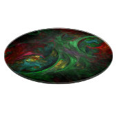 ジェネシスグリーン抽象芸術アートサークル カッティングボード (角)