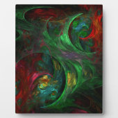 ジェネシスグリーン抽象芸術アートプラーク フォトプラーク (正面)