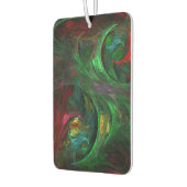 ジェネシスグリーン抽象芸術アート カーエアーフレッシュナー (左)