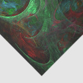 ジェネシスグリーン抽象芸術アート 薄葉紙 (詳細)