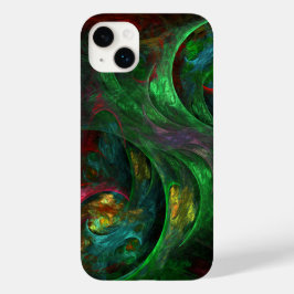 ジェネシスグリーン抽象芸術アート Case-Mate iPhone 14 PLUSケース