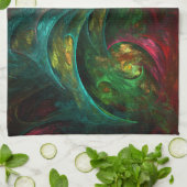 ジェネシスノヴァ抽象芸術アートキッチンタオル キッチンタオル (折り畳み)