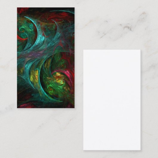 ジェネシスノヴァ抽象芸術アートビジネスカード 名刺 (正面/裏面)
