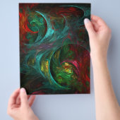 ジェネシスノヴァ抽象芸術アートフライヤー チラシ (手)