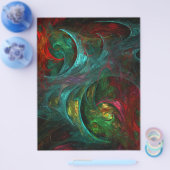 ジェネシスノヴァ抽象芸術アートフライヤー チラシ (シングル)