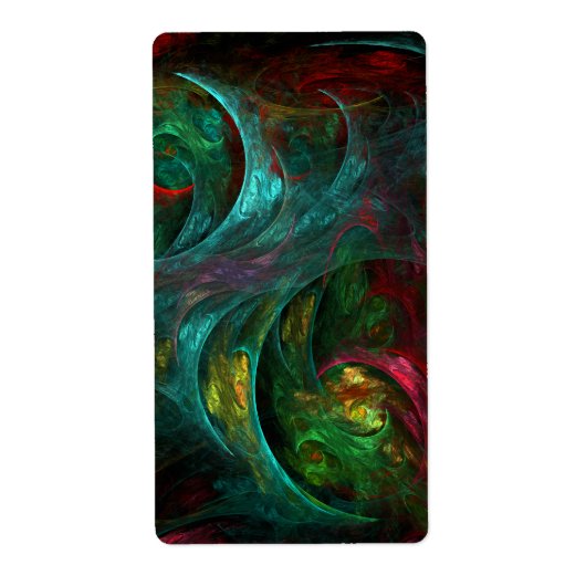 ジェネシスノヴァ抽象芸術アートフラクタル ラベル (正面)