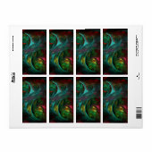 ジェネシスノヴァ抽象芸術アートフラクタル ラベル (フルシート)