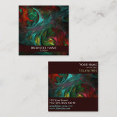 ジェネシスノヴァ抽象芸術アートプロフェッショナル スクエア名刺 (正面/裏面)