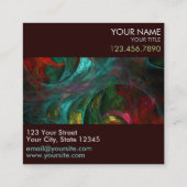 ジェネシスノヴァ抽象芸術アートプロフェッショナル スクエア名刺 (裏面)