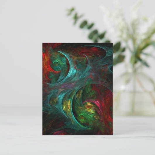 ジェネシスノヴァ抽象芸術アートポストカード ポストカード (スタンド正面)