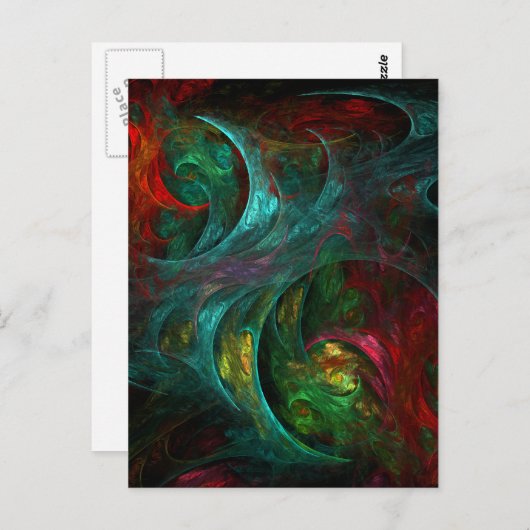 ジェネシスノヴァ抽象芸術アートポストカード ポストカード (正面/裏面)