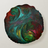 ジェネシスノヴァ抽象芸術アートラウンドピロー ラウンドクッション (裏面)