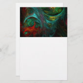 ジェネシスノヴァ抽象芸術アート文房具 便箋 (正面/裏面)