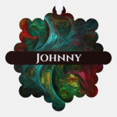 ジェネシスノヴァ抽象芸術アート オーナメントカード (裏面)