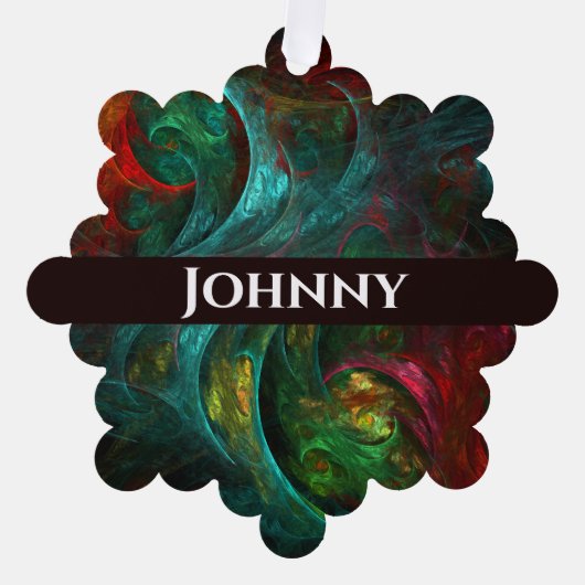 ジェネシスノヴァ抽象芸術アート オーナメントカード (正面)