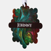 ジェネシスノヴァ抽象芸術アート オーナメントカード (左)