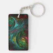 ジェネシスノヴァ抽象芸術アート キーホルダー (裏面)