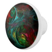 ジェネシスノヴァ抽象芸術アート セラミックノブ (右)