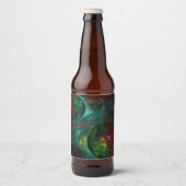 ジェネシスノヴァ抽象芸術アート ビールラベル (正面)