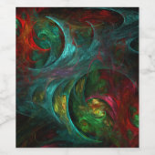 ジェネシスノヴァ抽象芸術アート ワインラベル (シングルラベル)