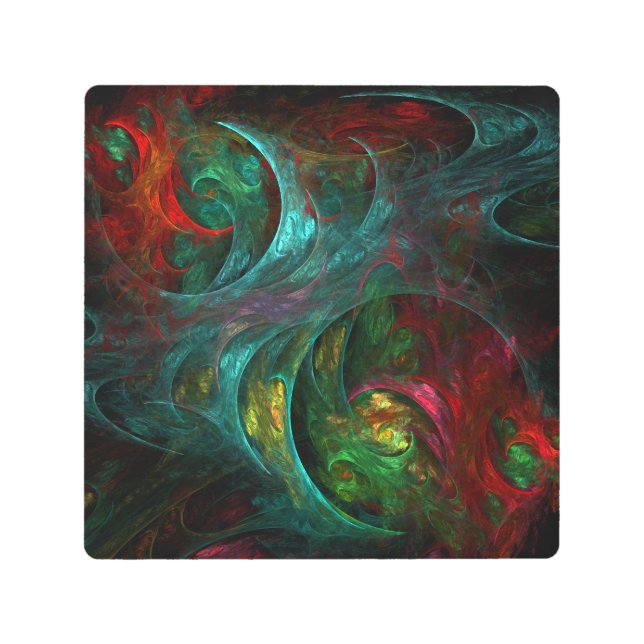 ジェネシスノヴァ抽象芸術メタルウォールアート メタルプリント (正面)