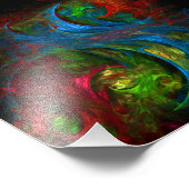 ジェネシスブルー抽象芸術アートフォトプリント フォトプリント            (角)