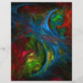 ジェネシスブルー抽象芸術アートフライヤー チラシ (正面)