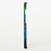 ジェネシスブルー抽象芸術アートマット SAMSUNG GALAXYケース (左側)