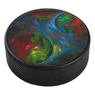 ジェネシスブルー抽象芸術アート アイスホッケーパック